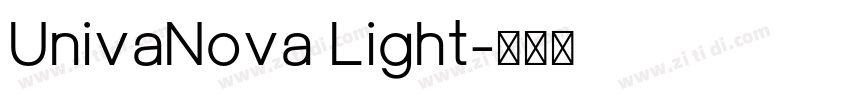 UnivaNova Light字体转换